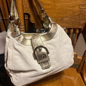 Crème /Gold Coach purse